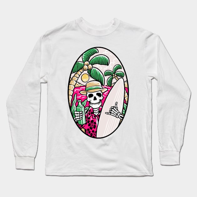 Florida Beaches Long Sleeve T-Shirt by Screamingcat